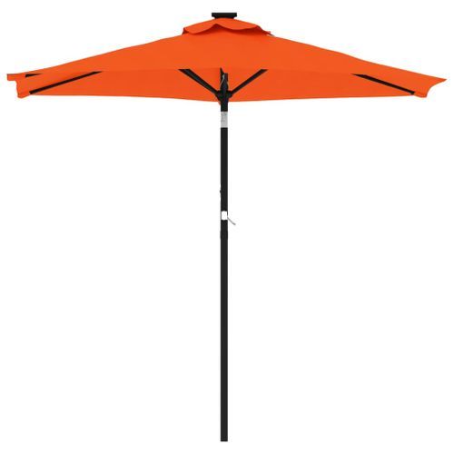 Parasol de jardin avec mât en acier terre cuite 225x225x212 cm - Photo n°3; ?>