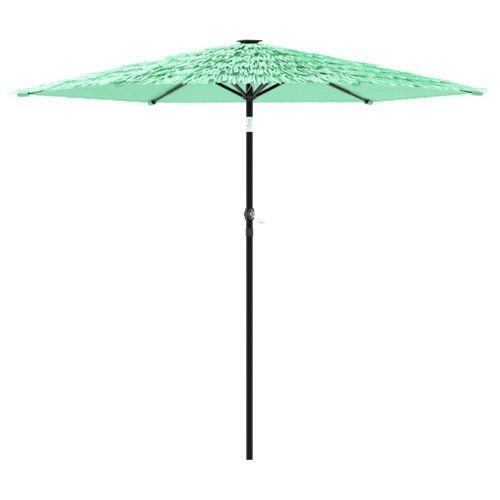 Parasol de jardin avec mât en acier vert 223x223x213 cm - Photo n°2; ?>