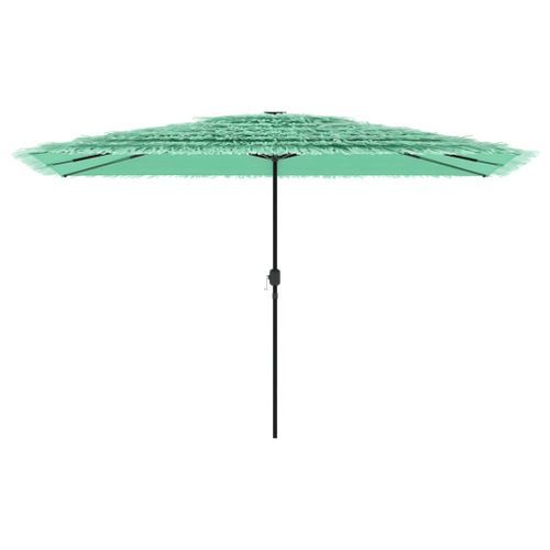 Parasol de jardin avec mât en acier vert 388x388x248 cm - Photo n°3; ?>