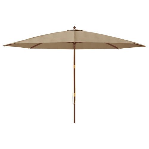 Parasol De Jardin Avec Mât En Bois Taupe 400x273 Cm 19 Parasol de jardin avec mât en bois taupe 400x273 cm - Photo n°3; ?>