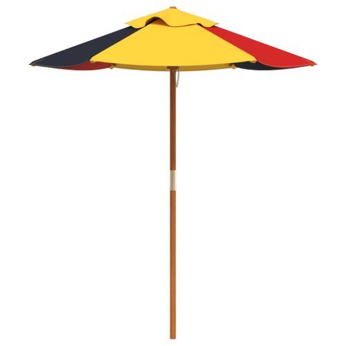 Parasol de jardin pour enfants avec poteau en bois Ø120x140 cm - Photo n°2; ?>