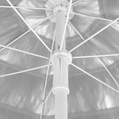 Parasol de plage Blanc 180 cm - Photo n°2; ?>