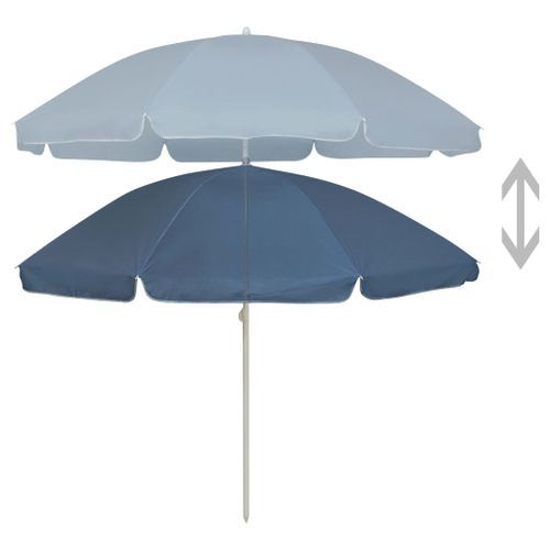 Parasol de plage Bleu 240 cm 2 - Photo n°3; ?>