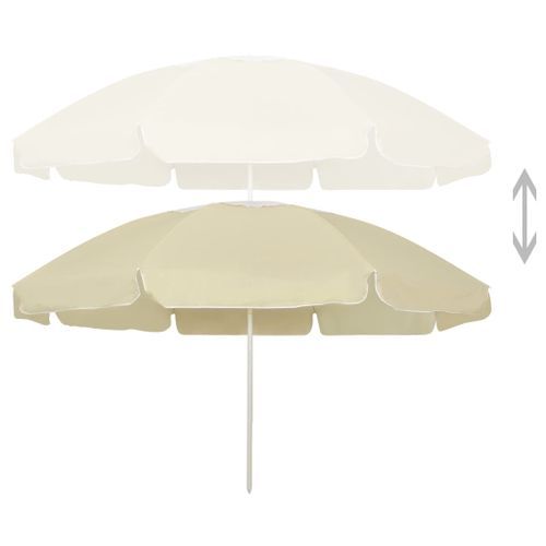 Parasol De Plage Jaune Sable 240 Cm 14 Parasol de plage Jaune sable 240 cm - Photo n°2; ?>