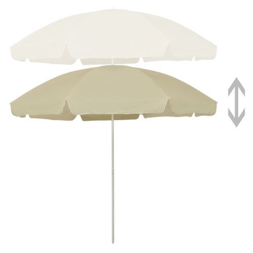 Parasol De Plage Jaune Sable 300 Cm 15 Parasol de plage Jaune sable 300 cm - Photo n°3; ?>