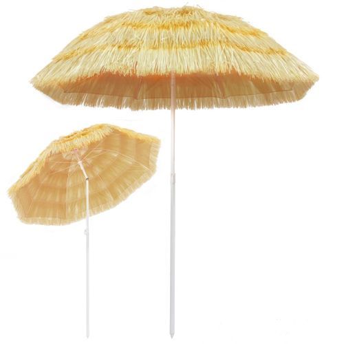 Parasol de plage Naturel 180 cm Style hawaïen - Photo n°3; ?>