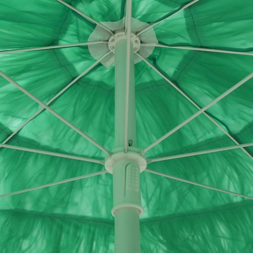 Parasol de plage Vert 180 cm - Photo n°2; ?>