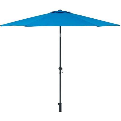 Parasol droit inclinable - Aluminium, 6 baleines en acier et polyester 160 g/m² - 3 m - Bleu profond - Photo n°2; ?>