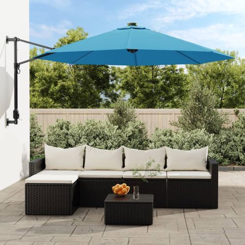 Parasol mural bleu marine 290 cm - Photo n°2; ?>