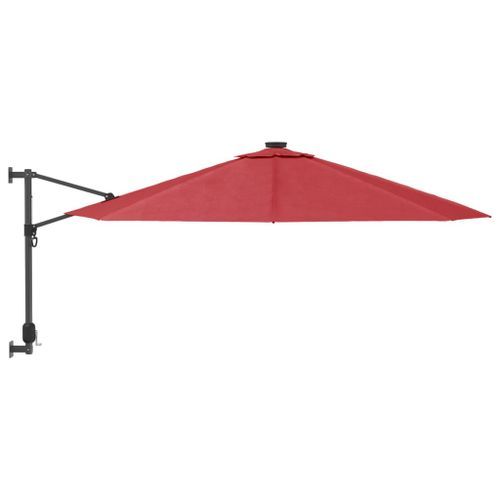 Parasol mural rouge vif 290 cm - Photo n°3; ?>