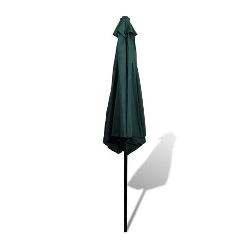 Parasol vert avec poteau en acier 3m - Photo n°3; ?>