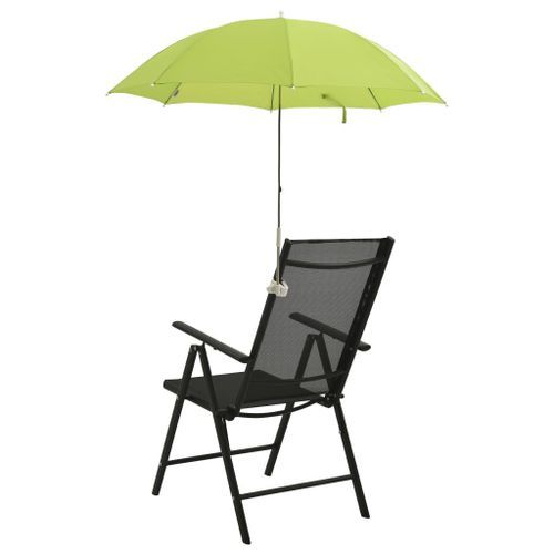 Parasols de chaise de camping 2 pcs Vert 105 cm - Photo n°3; ?>