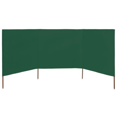 Paravent 3 Panneaux Tissu 400 X 160 Cm Vert 15 Paravent 3 panneaux Tissu 400 x 160 cm Vert - Photo n°3; ?>