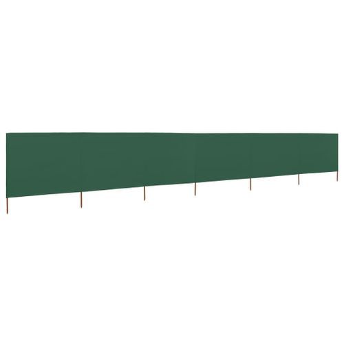 Paravent 6 panneaux Tissu 800 x 120 cm Vert - Photo n°2; ?>