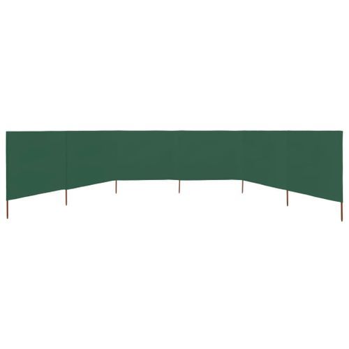 Paravent 6 panneaux Tissu 800 x 120 cm Vert - Photo n°3; ?>