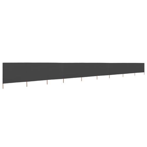 Paravent 9 panneaux Tissu 1200 x 120 cm Anthracite - Photo n°2; ?>