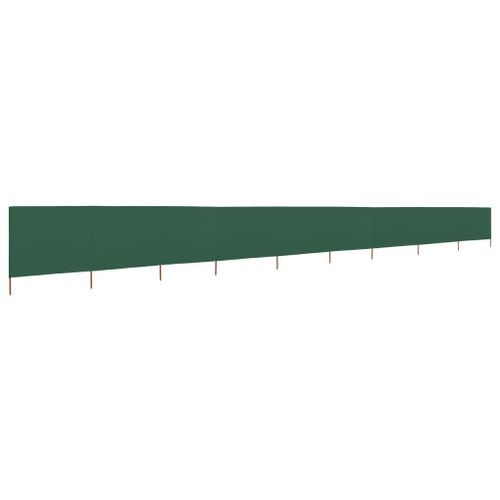 Paravent 9 panneaux Tissu 1200 x 120 cm Vert - Photo n°2; ?>