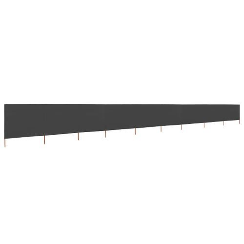 Paravent 9 panneaux Tissu 1200 x 160 cm Anthracite - Photo n°2; ?>