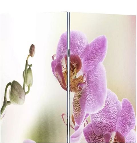 Paravent décoratif imprimé 5 volets bois Flowers - Photo n°3; ?>