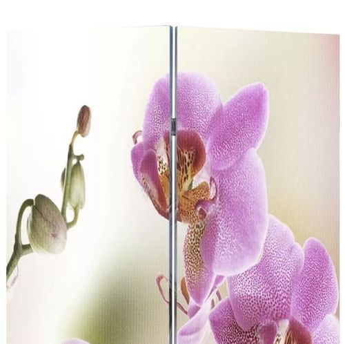 Paravent décoratif imprimé 6 volets bois Flowers - Photo n°3; ?>