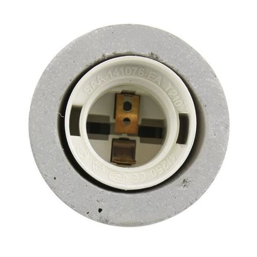 PARIS Suspension Béton - Câble Textile Noir et Blanc - Photo n°3; ?>