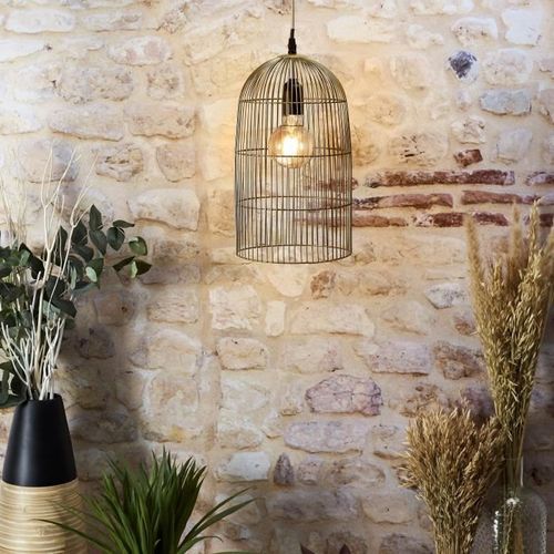 PARIS Suspension Cage Haute Filaire - Mordore Mat - Photo n°3; ?>