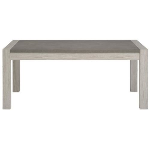 PARISOT Table a manger - Décor Gris Loft et Beton Foncé - MALONE - L 180 x P 90 x H 78 cm - Photo n°2; ?>