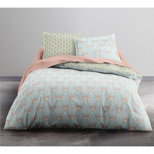 TODAY Parure De Lit 2 Personnes 220X240 Coton Imprime Bleu Art Deco SUNSHINE 8 Parure de lit 2 personnes 220X240 Coton imprime bleu Art deco SUNSHINE - Photo n°2; ?>