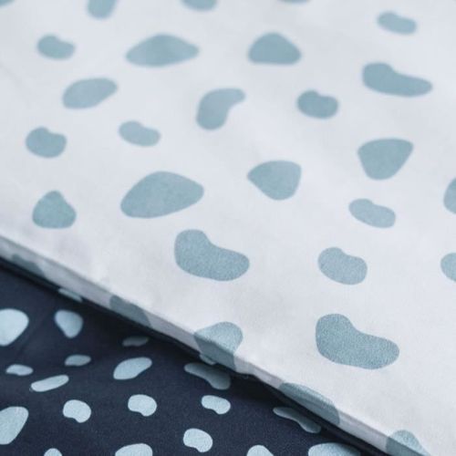 Parure de lit Funny - 1 personne - 140 x 200 cm - 100% coton - Bleu Motif Enfant - TODAY - Photo n°2; ?>
