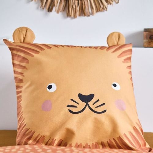 Parure de lit Funny - 1 personne - 140 x 200 cm - 100% coton - Orange Motif Enfant - TODAY - Photo n°2; ?>