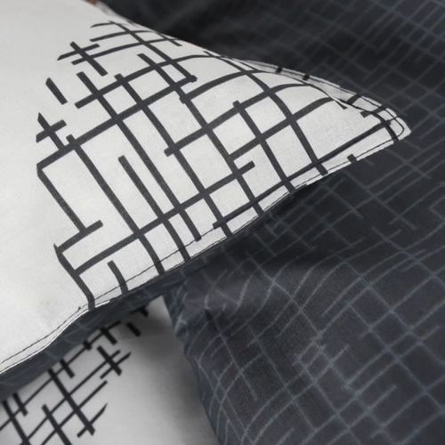 Parure de lit - Sunhine 7.47 - 220 x 240 cm - 100% coton - Imprimé géométrique - TODAY - Photo n°3; ?>