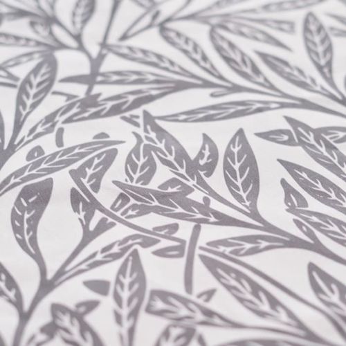 Parure de lit Sunshine - 2 personnes - 220 x 240 cm - 100% coton - Gris Motif Floral - TODAY - Photo n°2; ?>