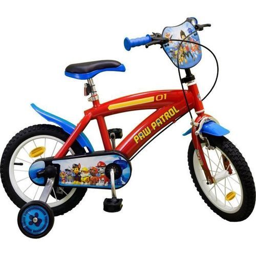 PAT'PATROUILLE Vélo 14 + Casque - Enfant - Rouge et bleu - Photo n°2; ?>