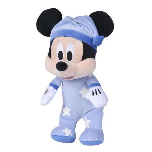 Peluche Disney Mickey Phosphorescente - 25 x 13 13 cm - Impression lumineuse - Bleu - Photo n°2; ?>