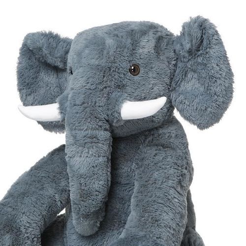 Peluche Elephant géant assis - 78 cm - gris - Photo n°3; ?>