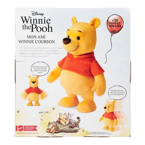 Peluche Winnie l'ourson marche et chante - Photo n°3; ?>