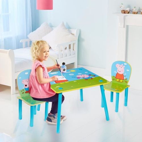 Peppa Pig - Ensemble table et 2 chaises pour enfants - Photo n°3; ?>