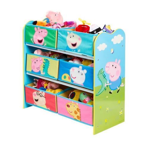Peppa Pig - Meuble de rangement pour chambre d'enfant avec 6 bacs - Photo n°3; ?>