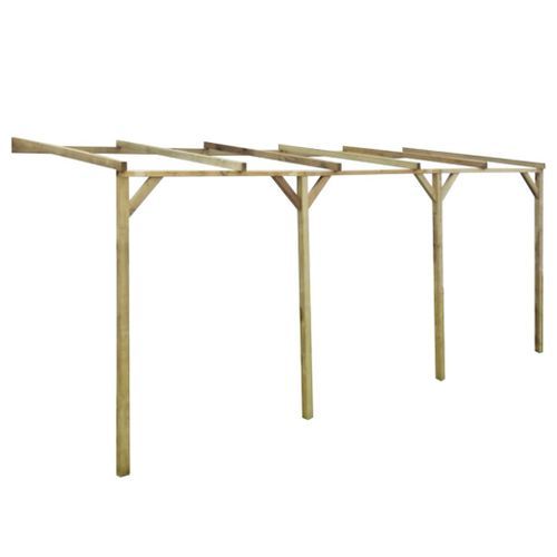 Pergola à appentis 2 x 5 x 2,2 m Bois - Photo n°2; ?>