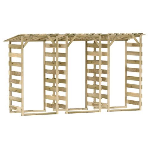 Pergolas avec toits 3 pcs 100x90x200 cm Bois de pin imprégné - Photo n°2; ?>