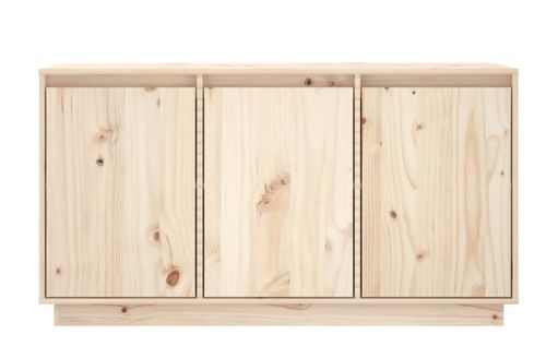 Petit buffet 3 portes en bois massif de pin Romane – Style classique et fonctionnel - Photo n°3; ?>