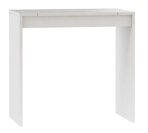 Petit bureau blanc avec rangement Liko 80 cm - Photo n°2; ?>