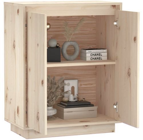 Petit meuble de rangement 2 portes en bois massif de pin – Collection Vizion - Photo n°2; ?>