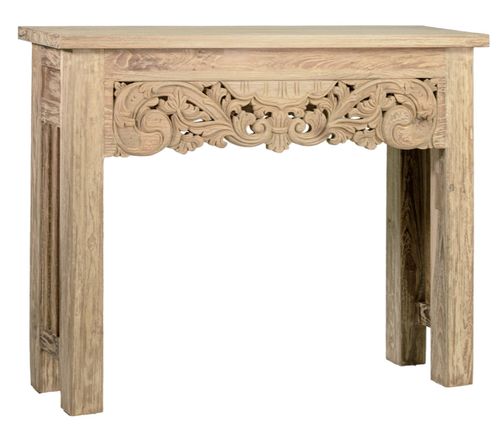 Petite console en bois de teck recyclé Touka 100 cm - Photo n°3; ?>