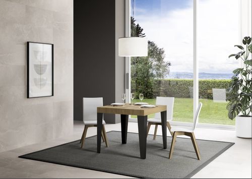 Petite table extensible carrée 90x90/246 cm Flavio - Photo n°2; ?>