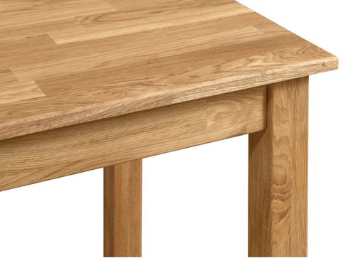Petite table rectangulaire en bois de chêne massif Leny 90 cm - Photo n°3; ?>