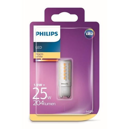 PHILIPS Ampoule LED Capsule G9 1 - 9W équivalent 25W Blanc chaud - Photo n°2; ?>