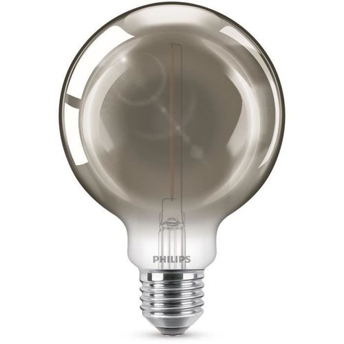 Philips ampoule LED Equivalent 11W E27 smoky Blanc chaud non dimmable, Verre 2 - Photo n°3; ?>