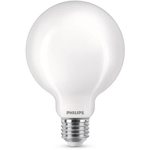 Philips ampoule LED Equivalent 60W E27 Blanc chaud non dimmable, verre - Photo n°2; ?>