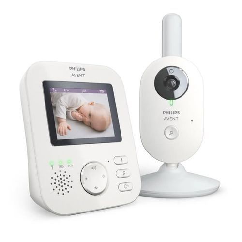 PHILIPS AVENT SCD833/26 Ecoute bébé Vidéo connecté - Mode Smart Eco - Jusqu'a 10h d'autonomie - Photo n°2; ?>